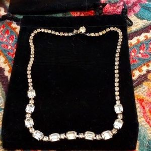 Clear crystal stone necklace